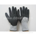 Cut Resistance Glove Nitrile Coating Safety Gloves (DCR441)